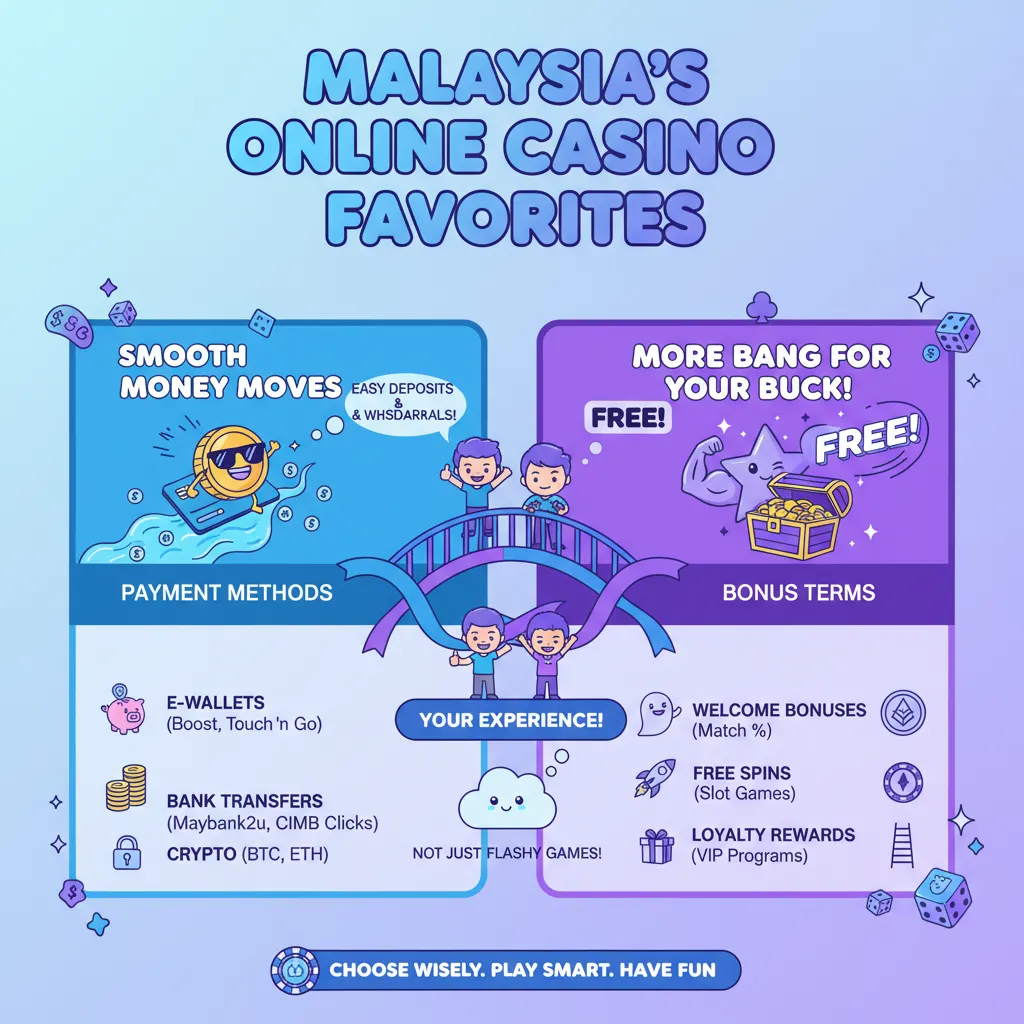 Choosing Popular Online Casinos in Malaysia: Payment Methods & Bonus Terms